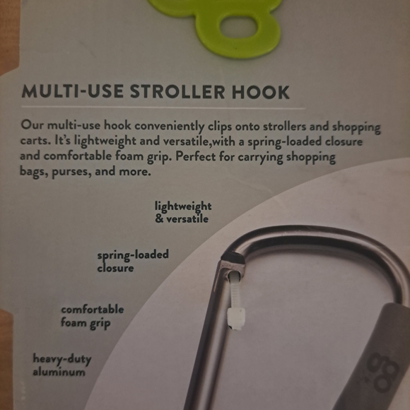 Go by Goldbug Multi-Use Stroller Hook – Heavy Duty Aluminum - Picture 2 of 3
